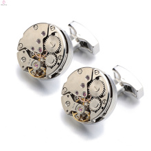 Einzigartige Rose Gold Kupfer Manschettenknopf Schmuck, Uhrwerk Tourbillon Manschettenknopf